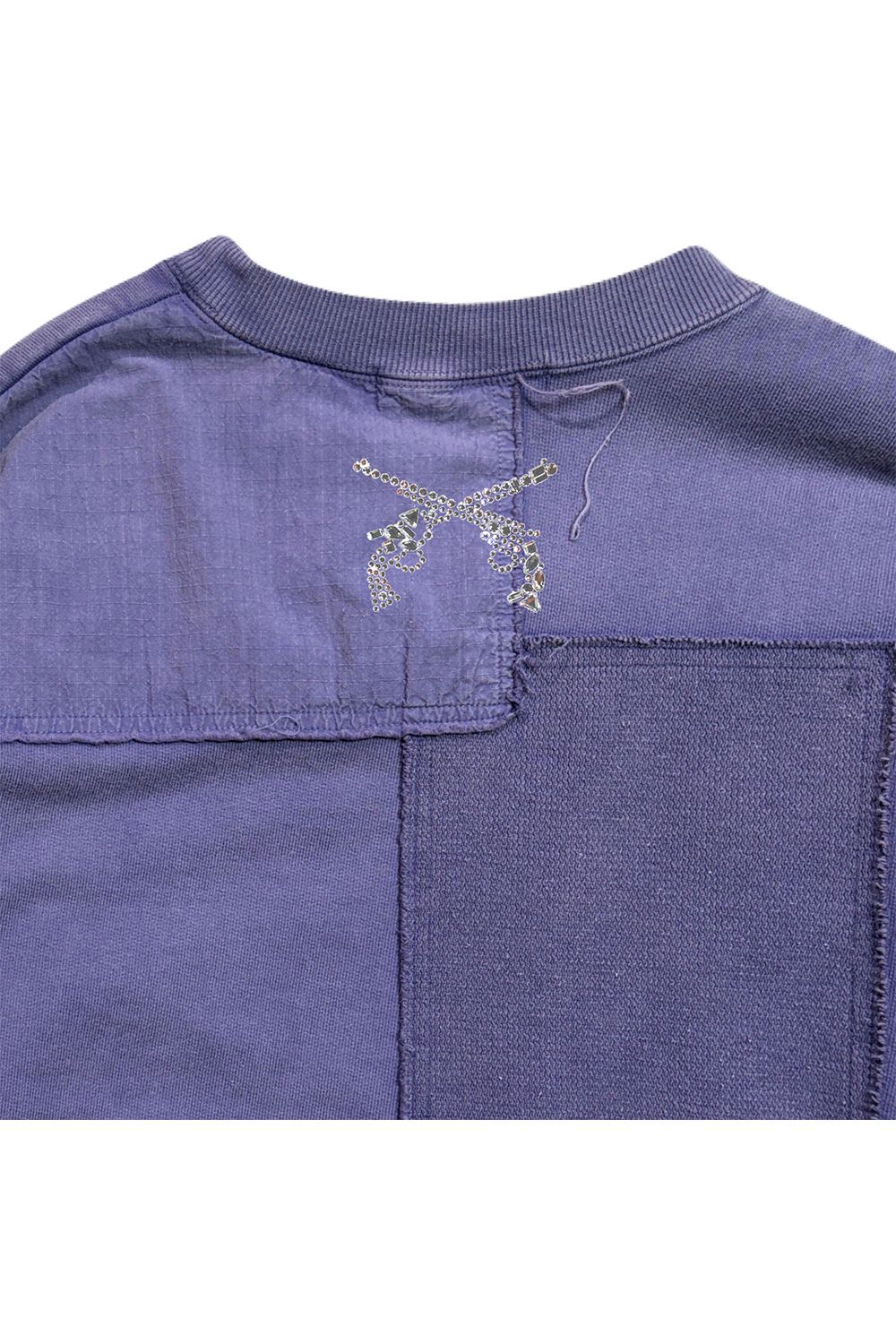 PATCHWORK SWEAT CRY / パッチワーク スウェット / クリスタル