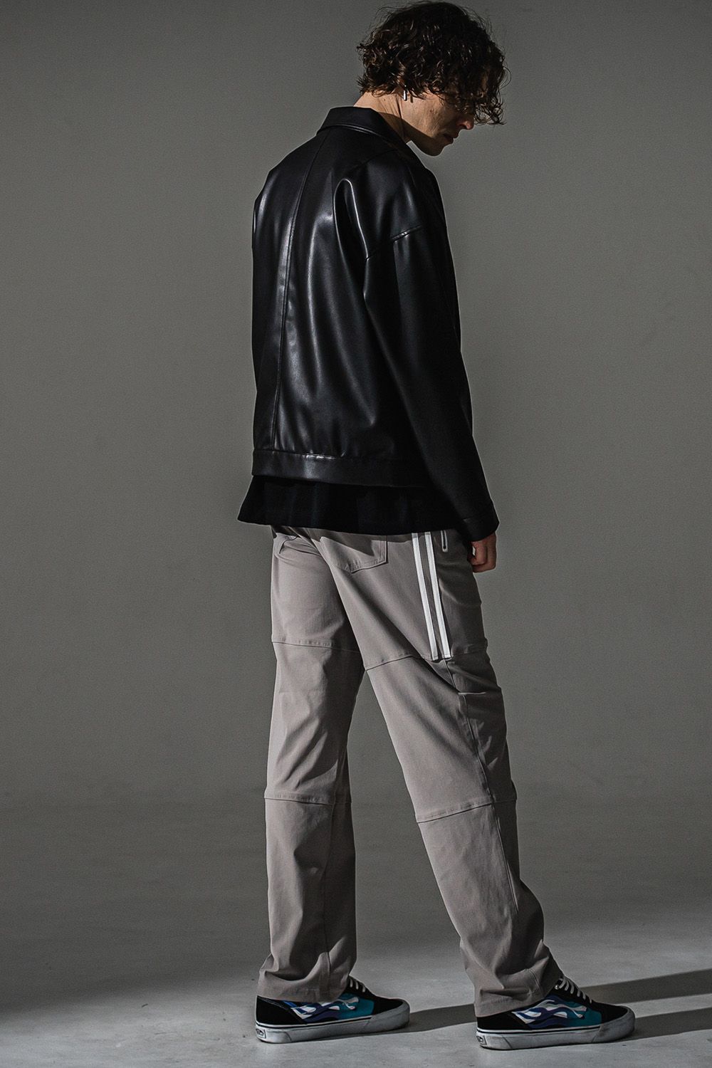 LEATHER SP JACKET / エコレザー スポーツマン ジャケット