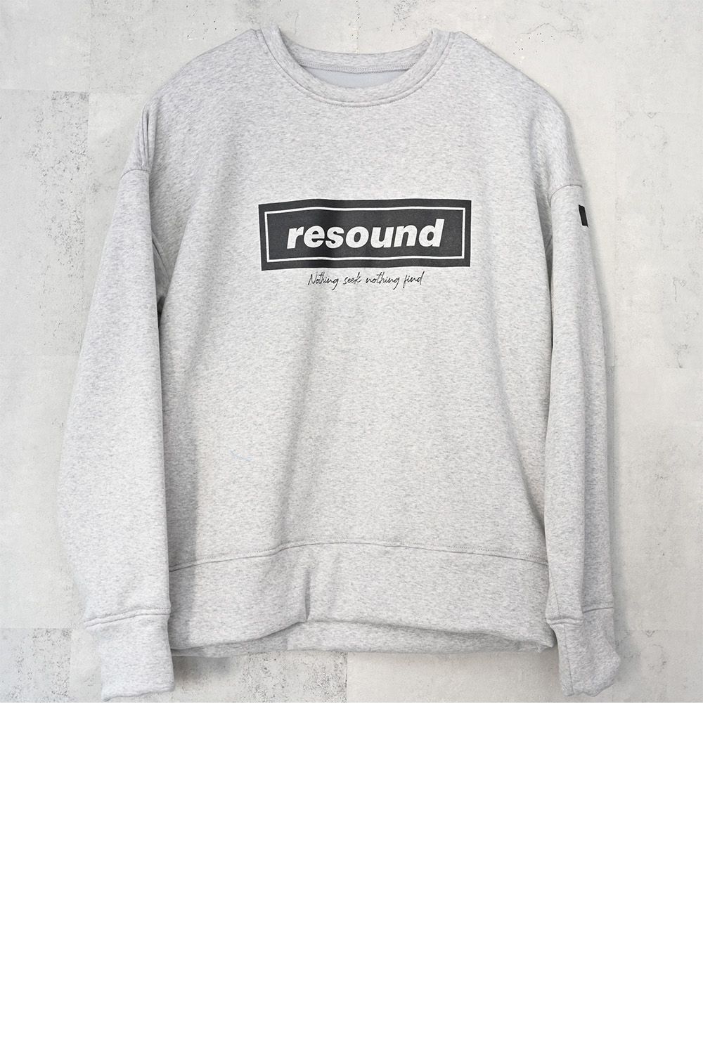 BOX velours fleece drop trainer / BOXロゴ 裏起毛 ベロア フリース ドロップショルダー ルーズトレーナー