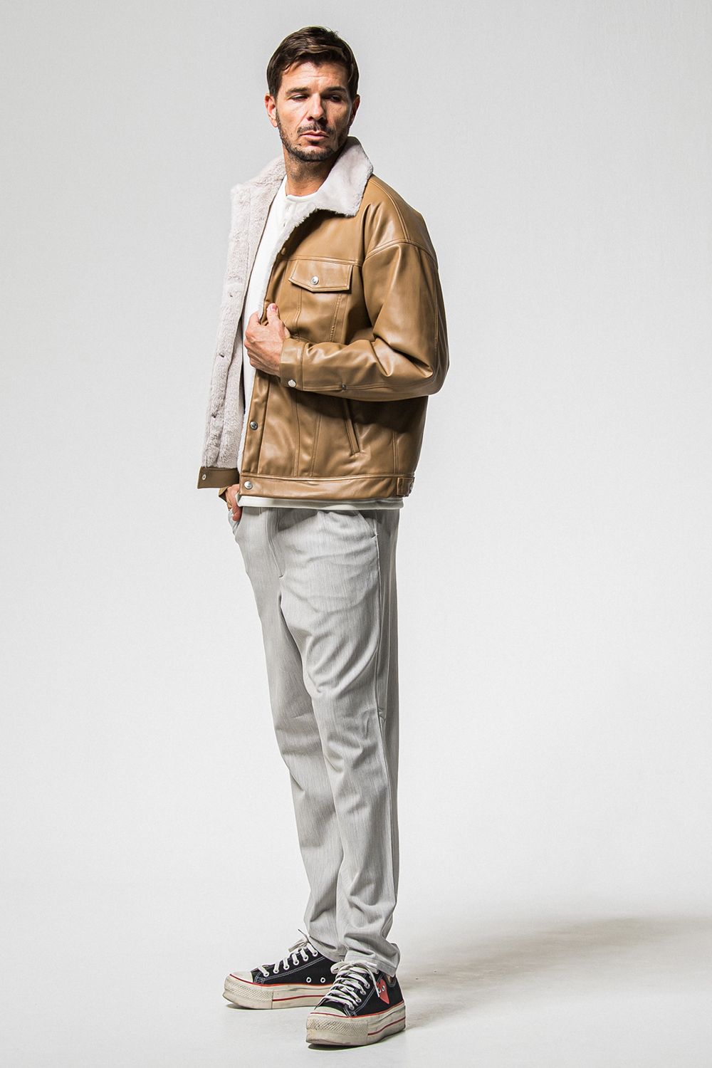 SUEDE FUR COVER ALL / スウェード ファー カバーオール