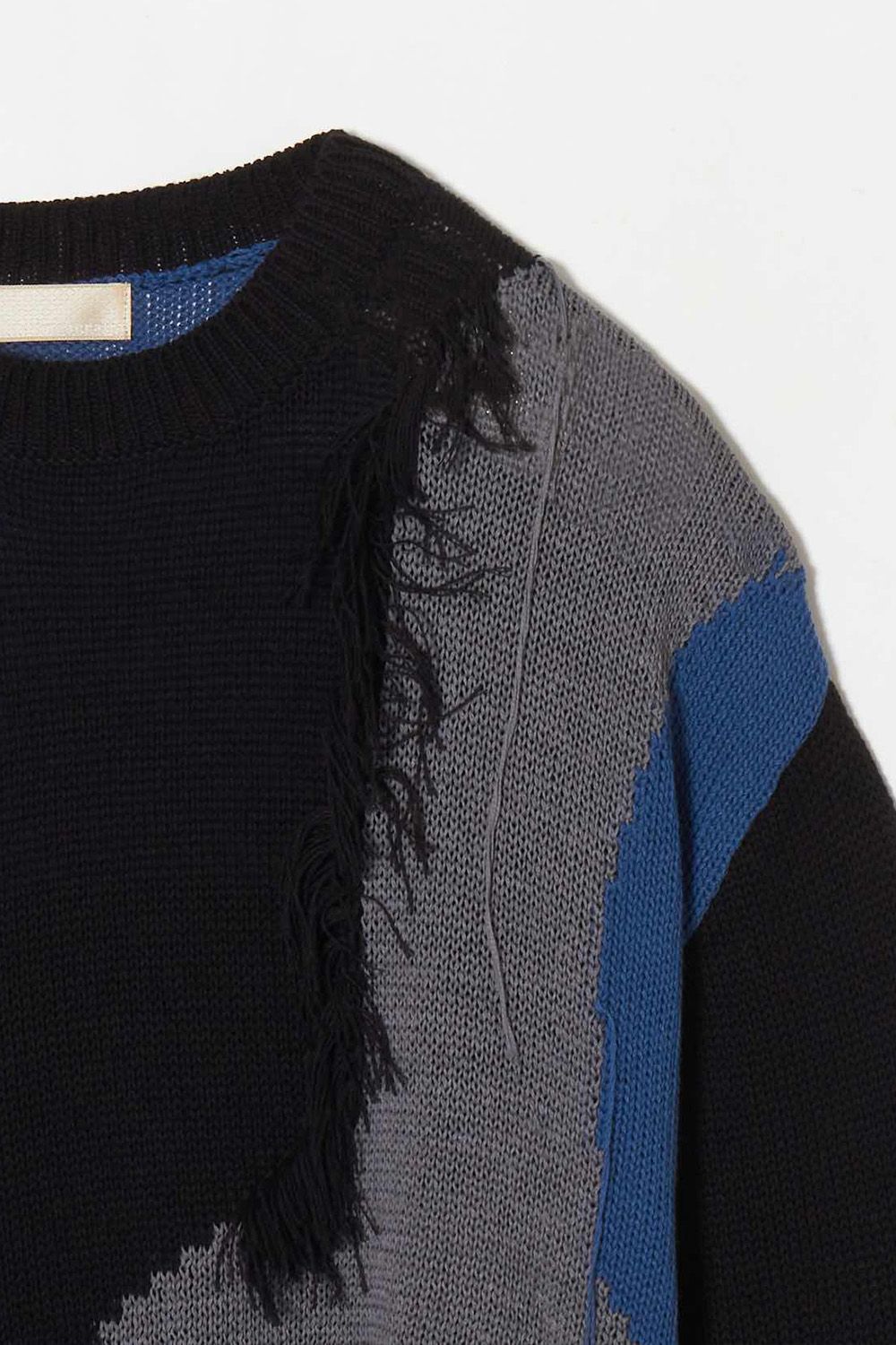 Frayed knit P/O  / フレイド ニット プルオーバー
