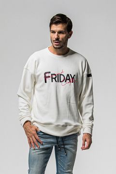 FRIDAY OLD LOGO VELOURS FLEECE TRAINER / フライデー オールドロゴ ベロア フリース トレーナー