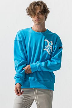 RC velours fleece drop trainer / RCロゴ 裏起毛 ベロア フリース ドロップショルダー ルーズトレーナー