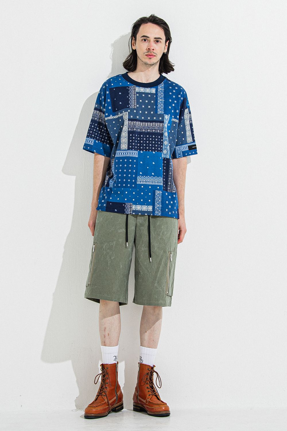 BANDANA OVER TEE / バンダナ オーバーサイズ Tシャツ