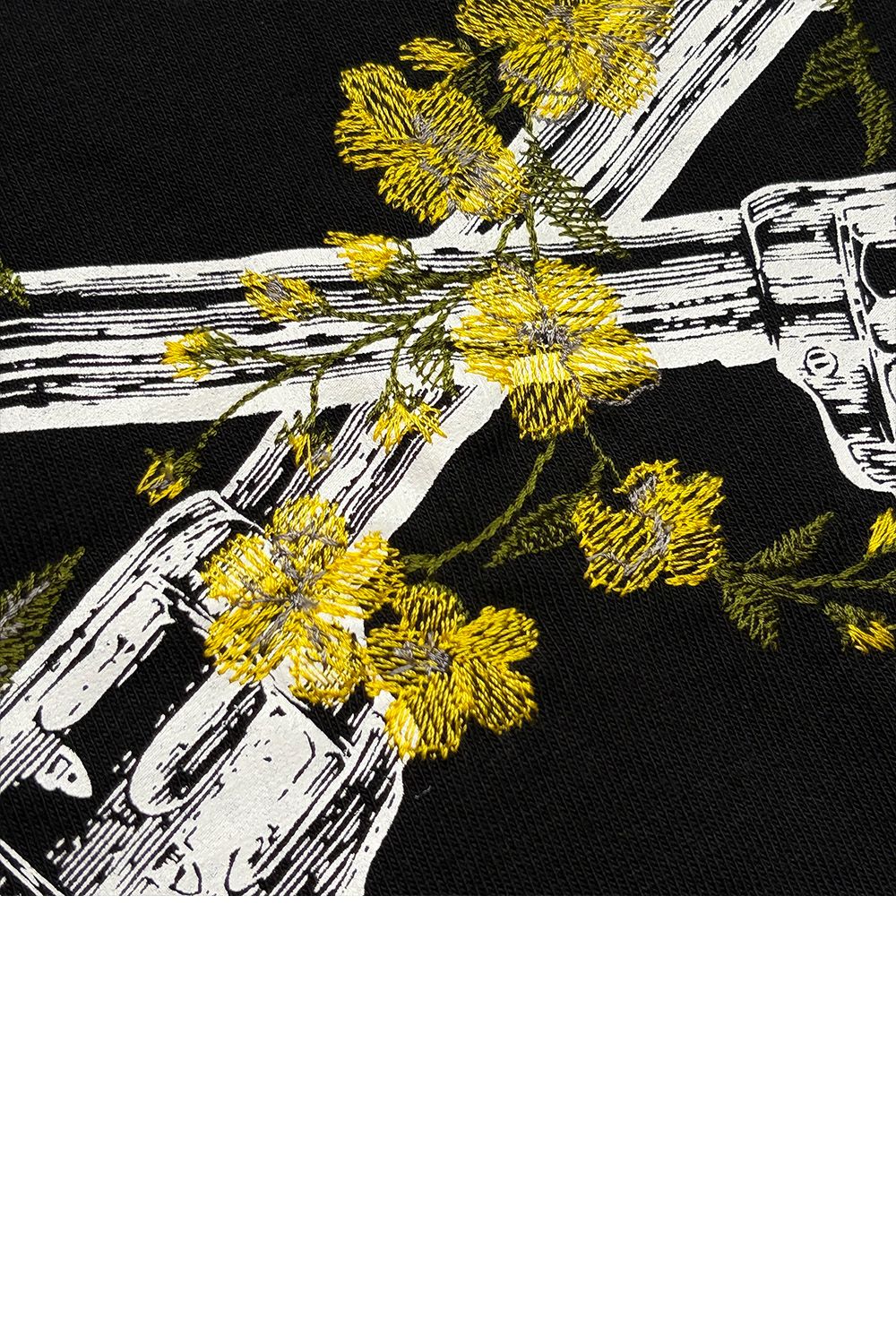 VIN/JER FLOWER/GUN / ヴィンテージ ジャージ Tシャツ フワラークロスガン