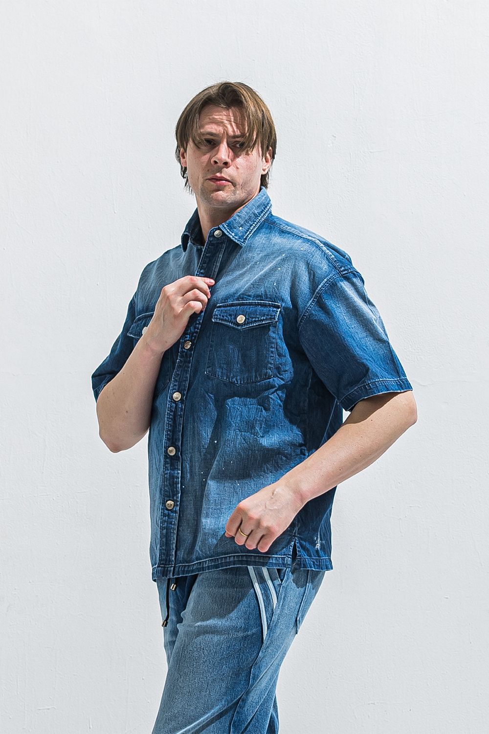 HALF DENIM SHIRTS / ハーフ デニム シャツ