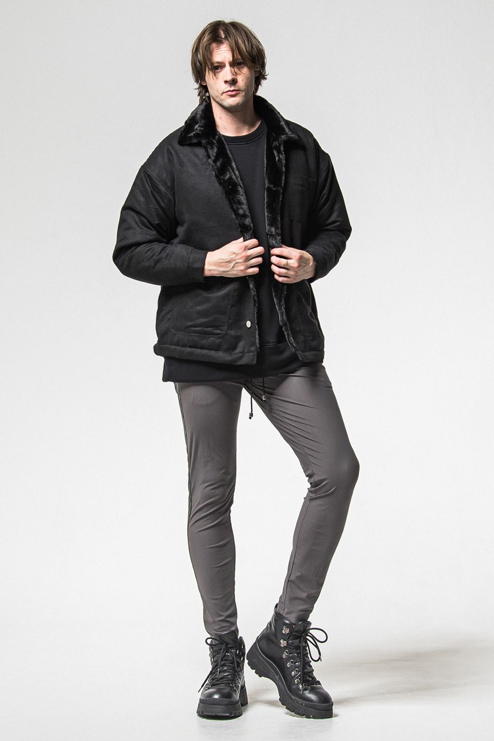 RC CHENILLE VELOURS FLEECE DROP TRINER / RC サガラ刺繍ワッペン ベロア フリース ドロップ トレーナー