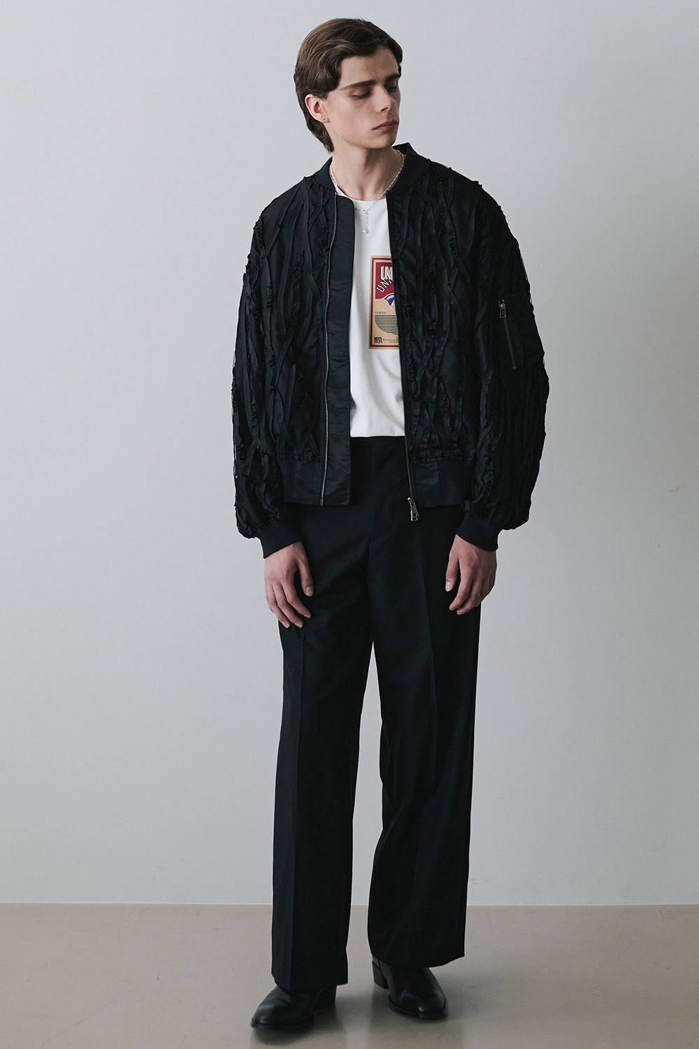 Tropical wool side buckle slacks / トロピカルウール サイドバックル スラックス