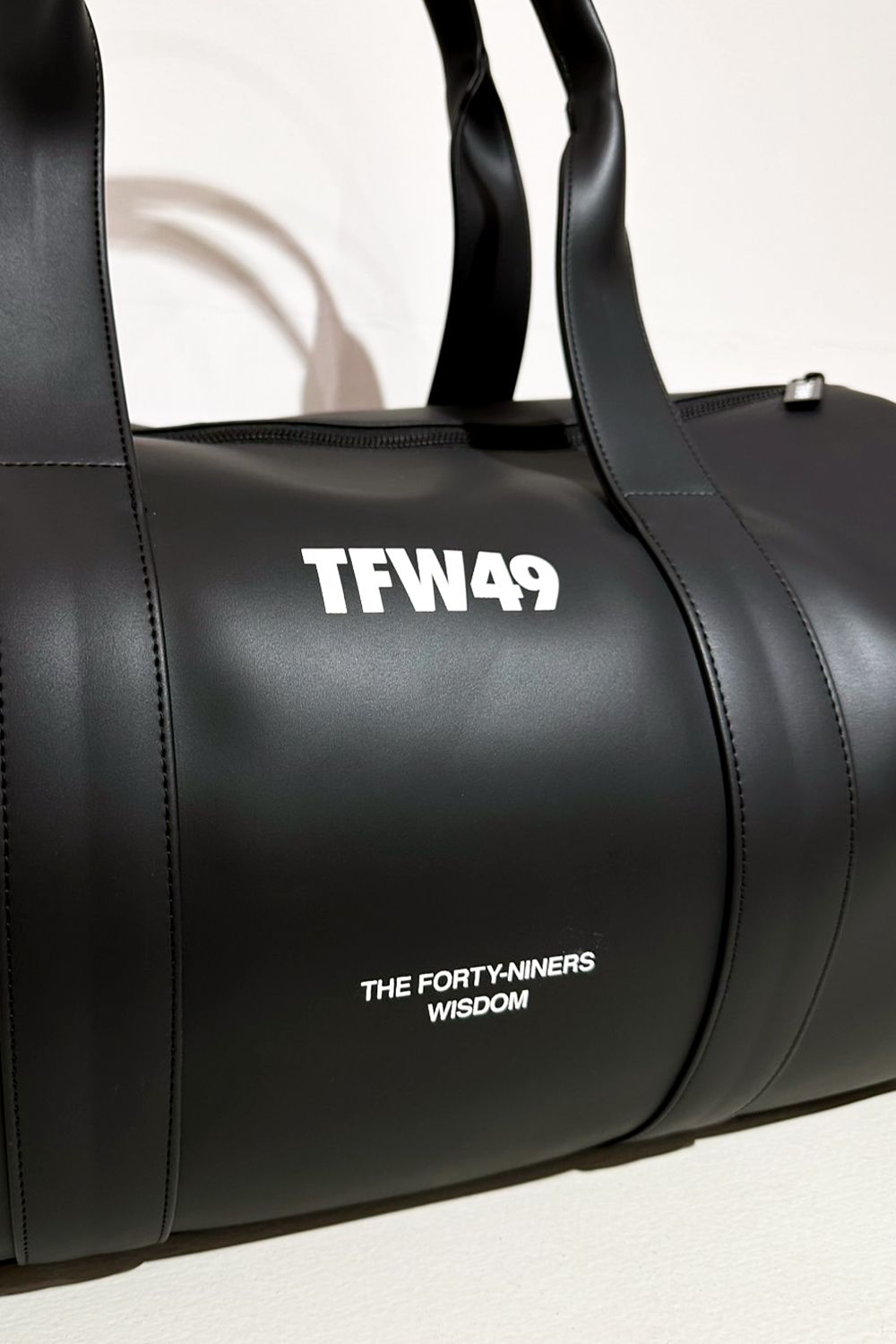 LEATHER BOSTON BAG / シンセティックレザー ボストンバッグ