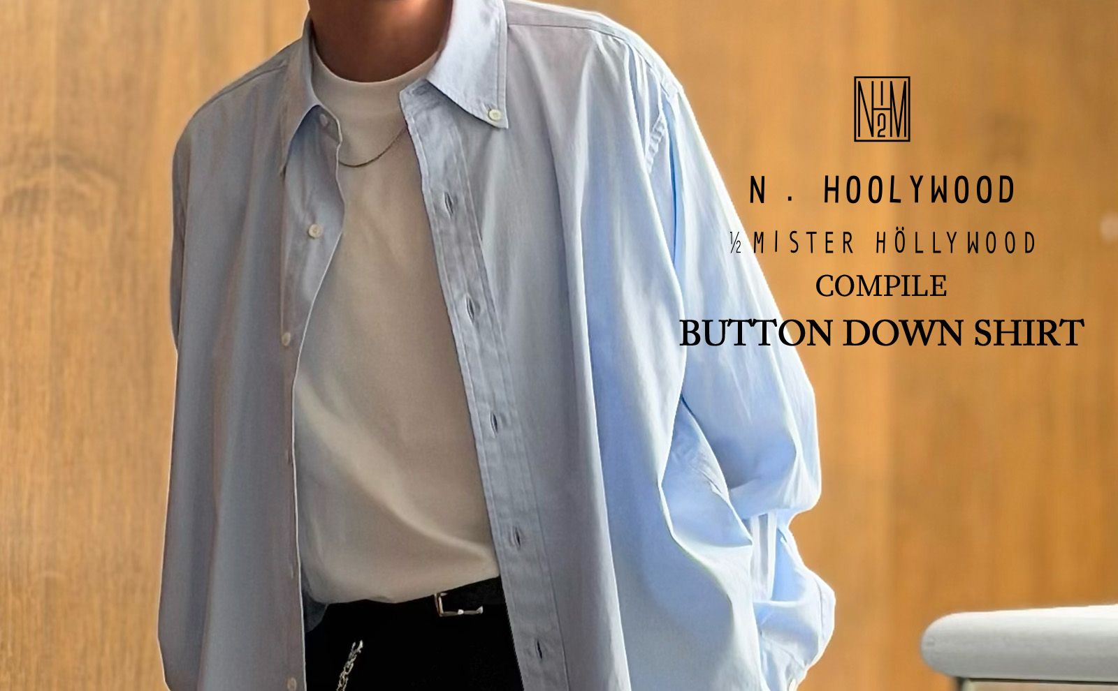 N.HOOLYWOOD COMPILE BUTTON DOWN SHIRT