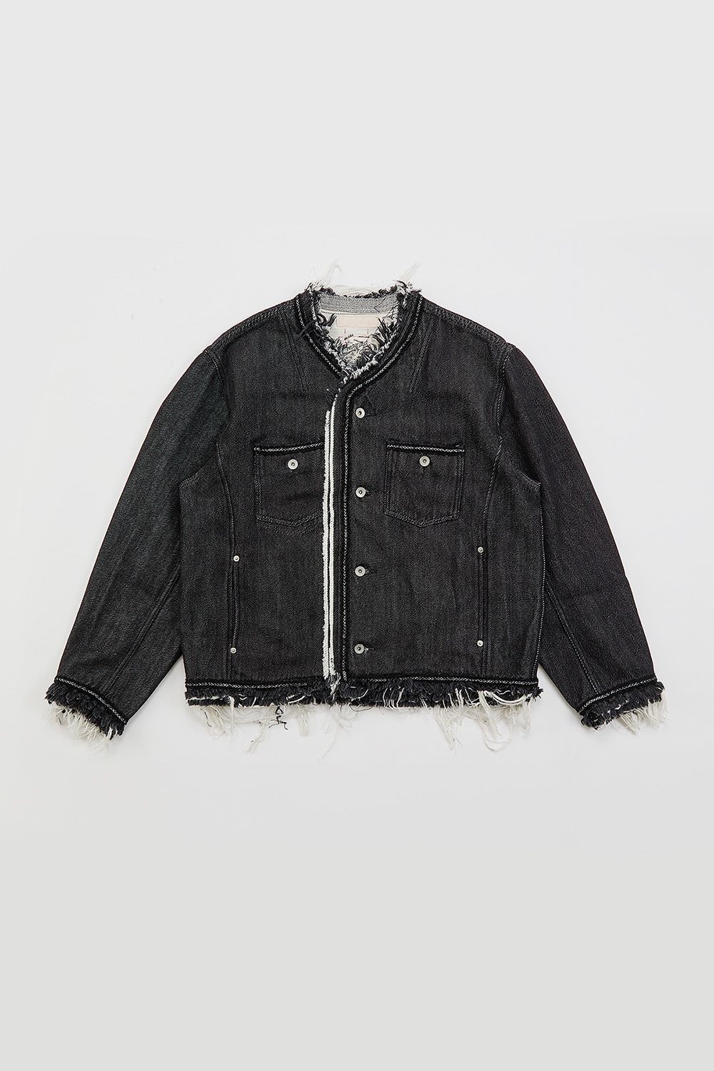 Lace tape denim BL / レース テープ デニム ブルゾン
