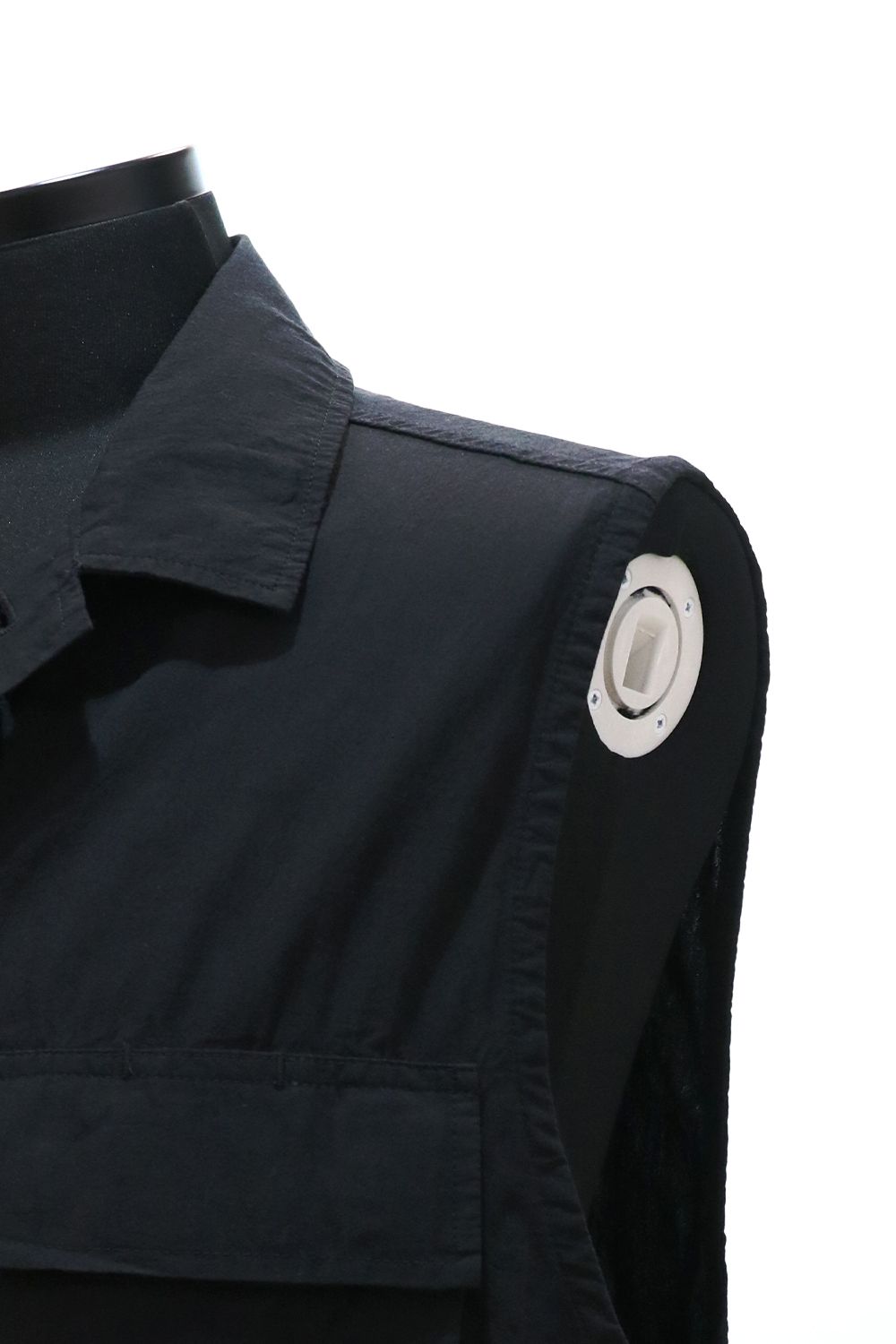 TUMBLED ORGANIC COTTON POPLIN B.D.U VEST / タンブル オーガニック コットン ポプリン バトル ドレス ユニフォーム ベスト