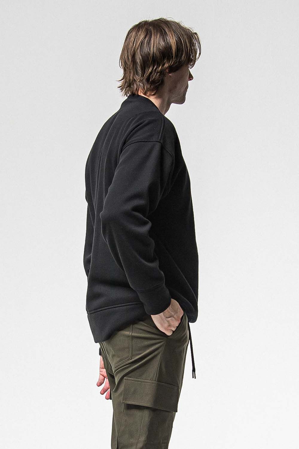 VELOURS FLEECE THERMAL LOOSE TRAINER / ベロア フリース サーマル ルーズ トレーナー