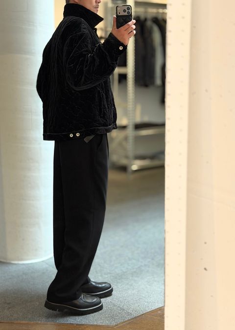 【meagratia】Velour quilting Blouson