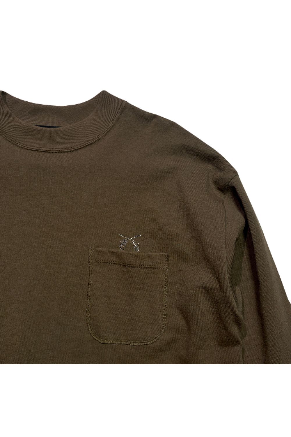 POCKET L/S T CRY / クロスガン クリスタル ポケット ロングスリーブ Tシャツ