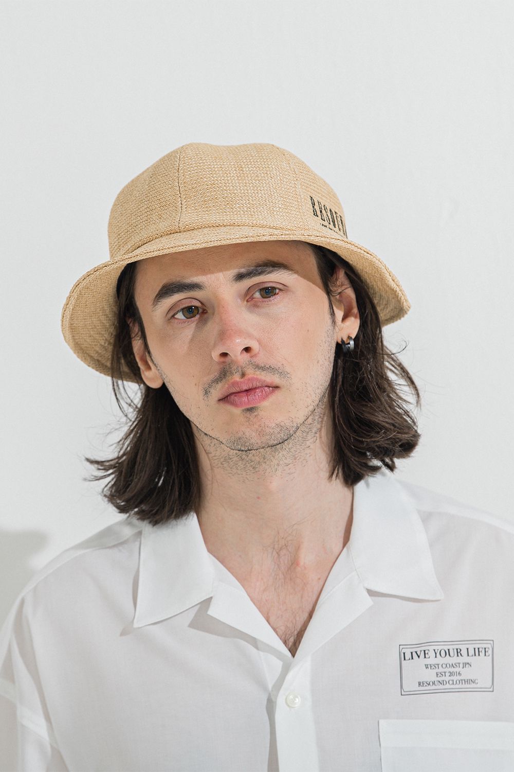 STRAW MESH BELL HAT / ストロー メッシュ ベルハット