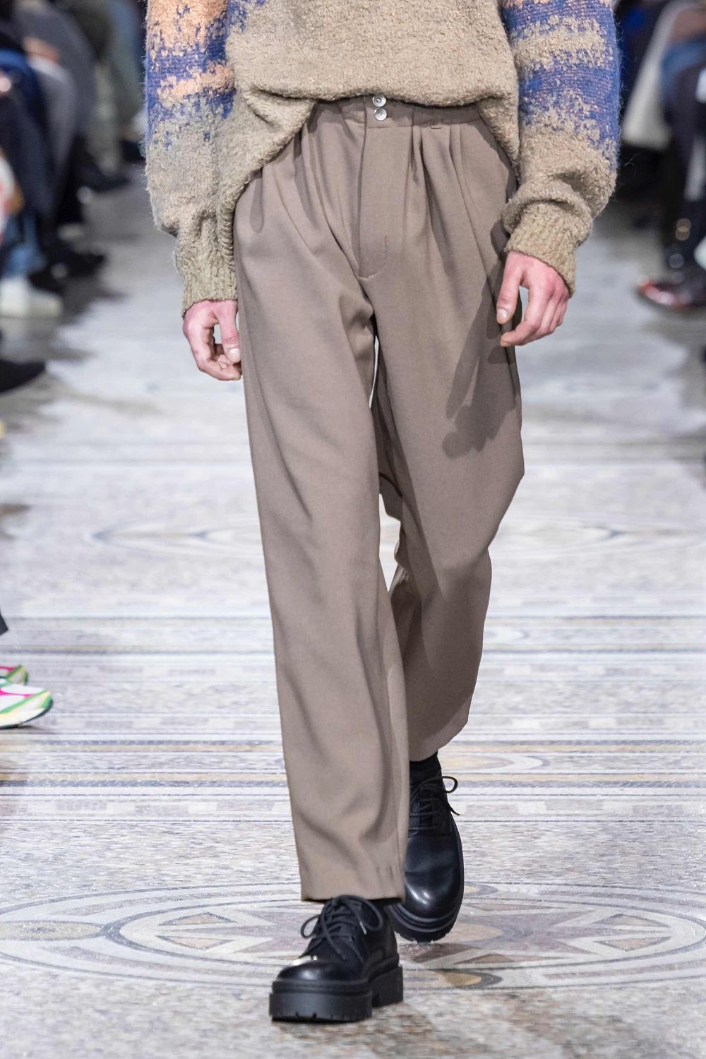 Double cross 4 tuck trousers / ダブル クロス 4タック トラウザーズ