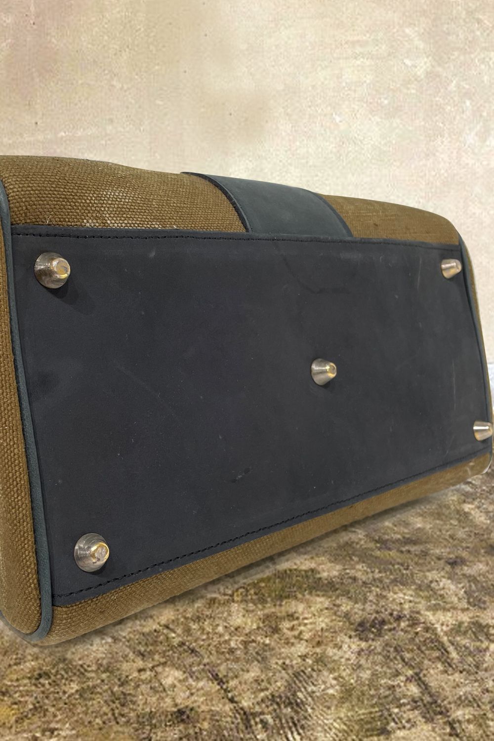 TOTE(SS) BLACK × KAHKI - REMAKEVINTAGE / トート(SS)