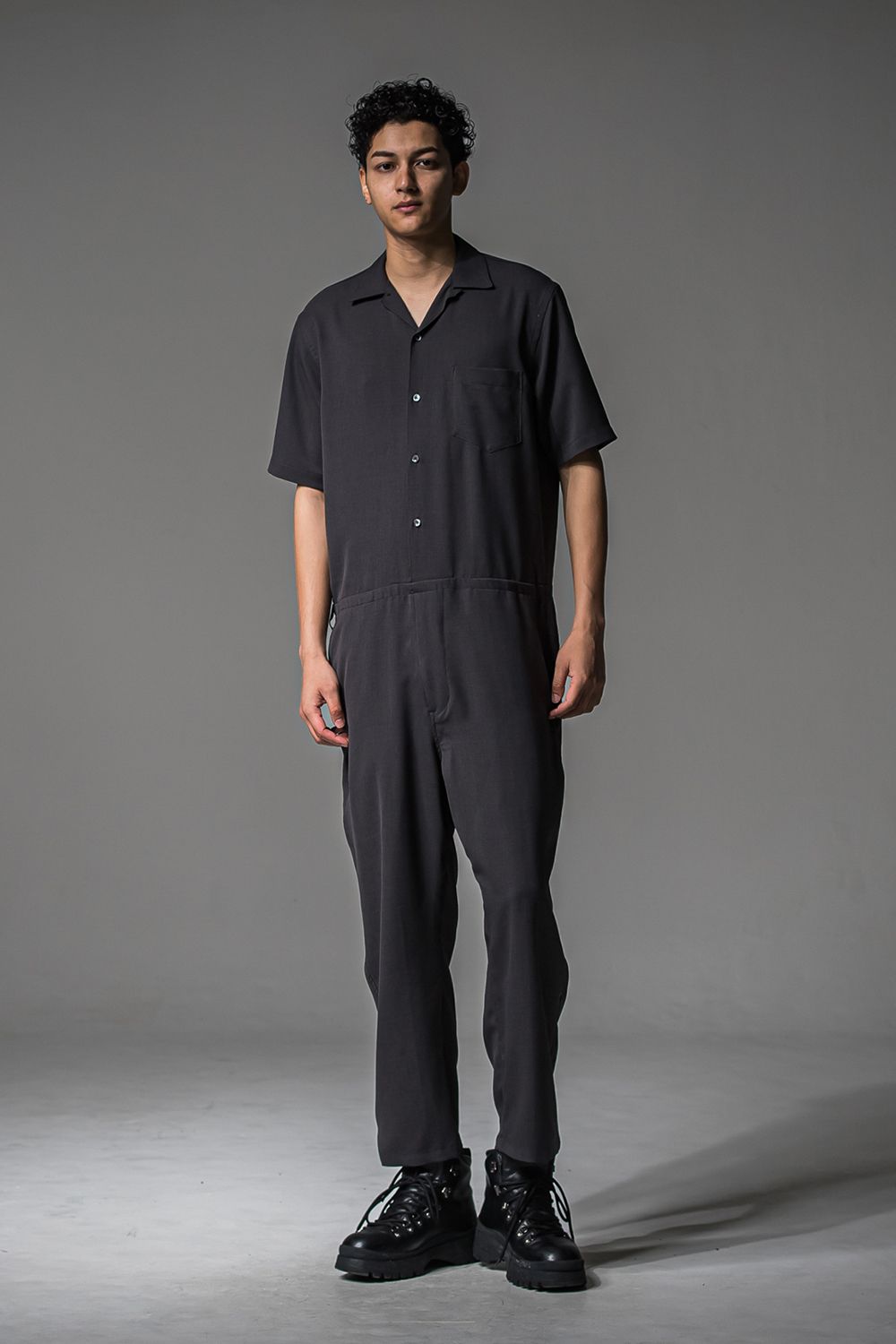 rage twill half all in one / 半袖シャツオールインワン