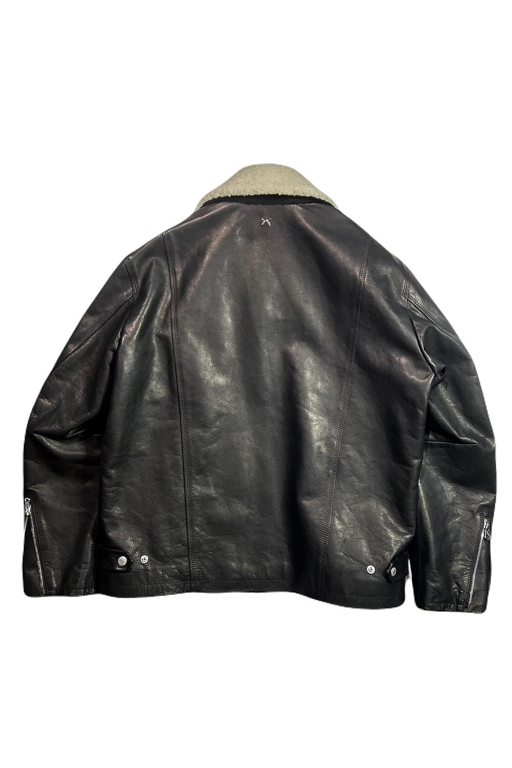 OIL WAX LEATHER JACKET / オイルワックス カウレザー ジップブルゾン