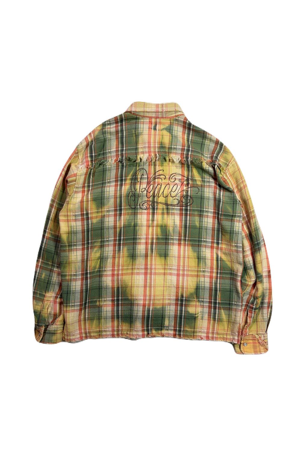 CO CHECK SHIRT / Peace / コットン チェック シャツ Peace METAL HOTFIX