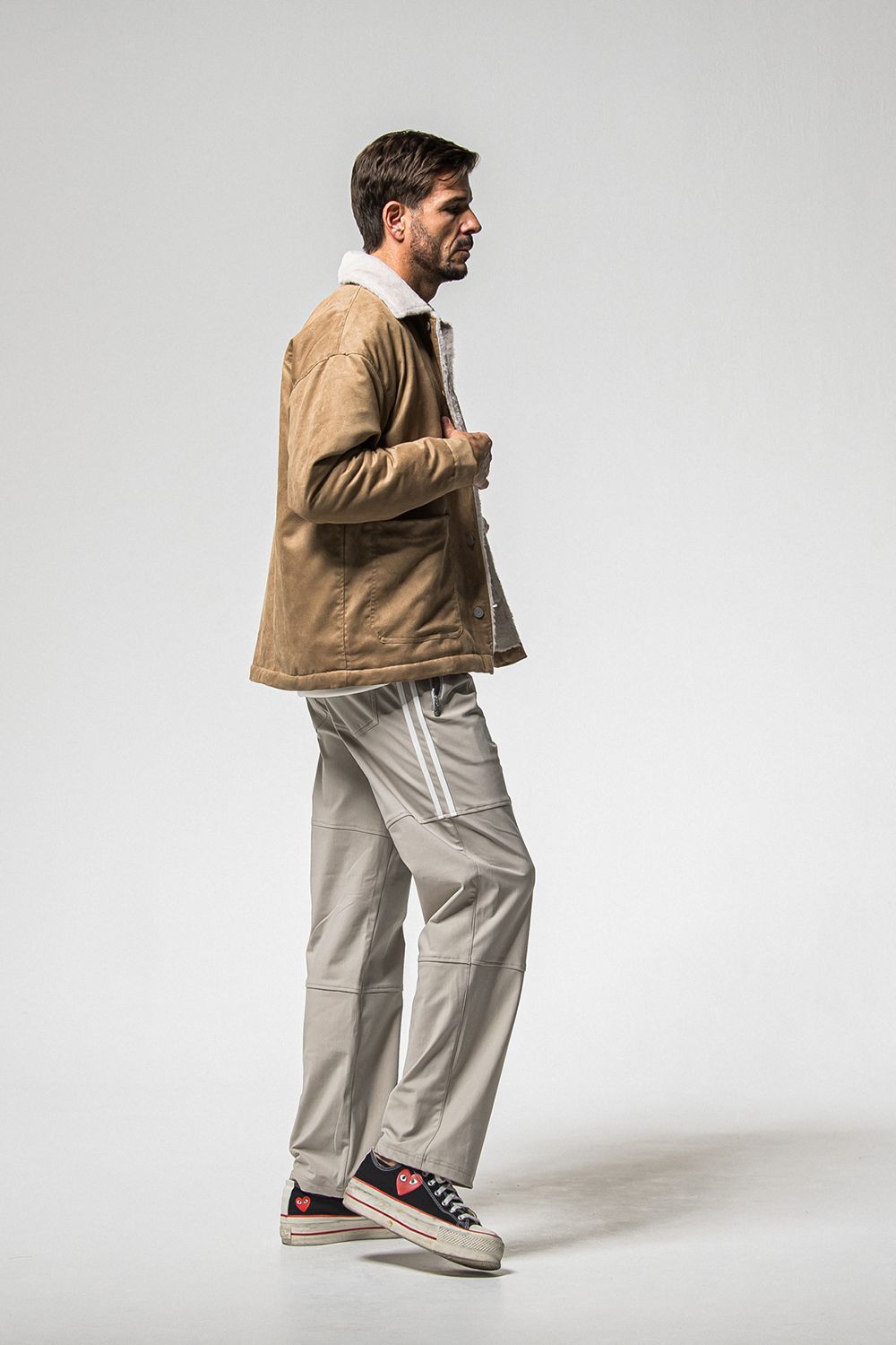 JOHNSON LINE HEAT WIDE TUCK PANTS / ジョンソン ヒート ワイドタックパンツ