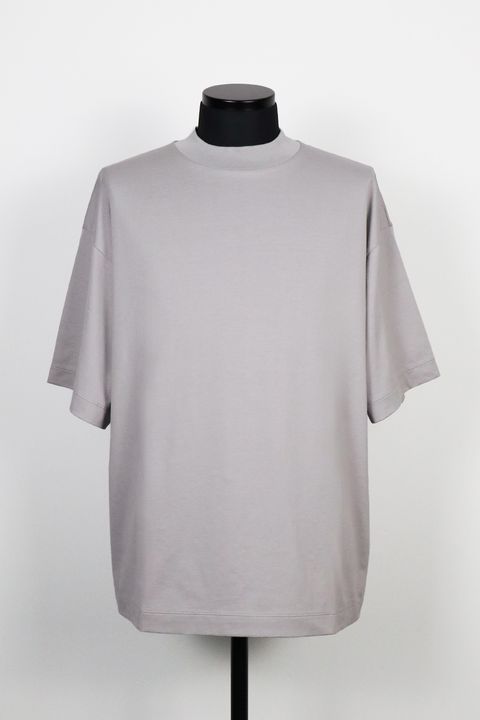 ORGANIC GIZA 80/2 KNIT COMFORT-FIT MOCK NECK Tee / オーガニック ギザコットン ニット コンフォートフィット モックネックTシャツ
