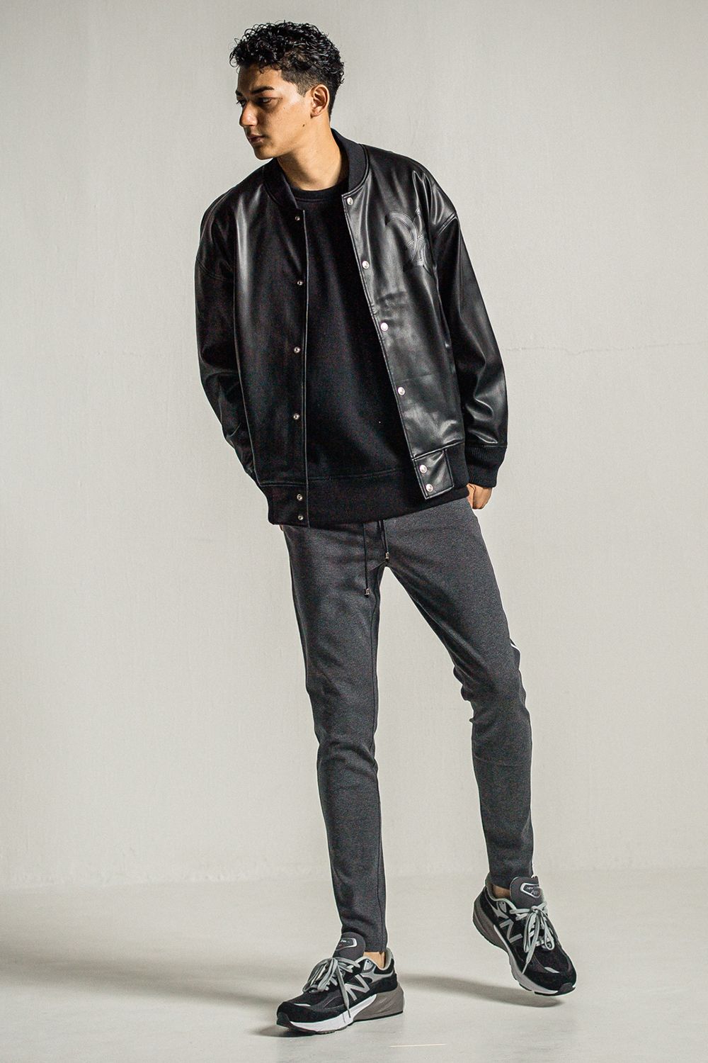 VELOURS FLEECE THERMAL LOOSE TRAINER / ベロア フリース サーマル ルーズ トレーナー