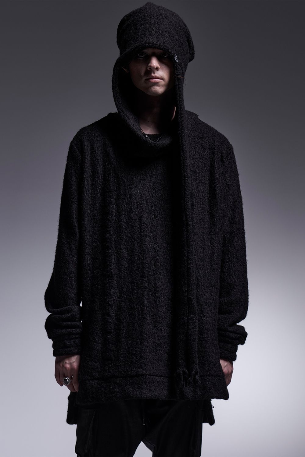 Border Stole Cap / ボーダー ストールキャップ