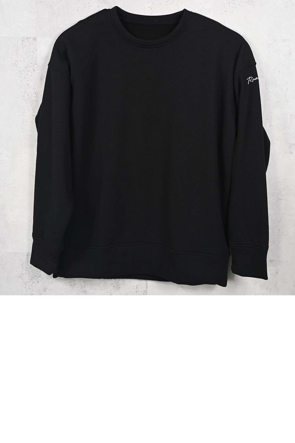 velours fleece thermal loose trainer / 裏起毛 ベロア フリース サーマル ルーズトレーナー