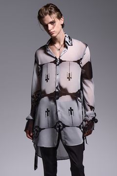 Decorative YOURYU Gather Sleeve Shirt / デコラティブ楊柳 ギャザースリーブシャツ