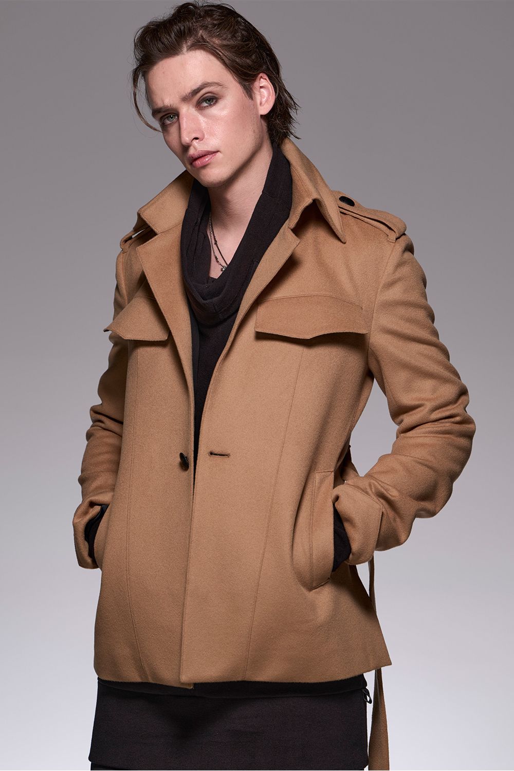 Cashmere Beaver Safari Jacket / カシミアビーバーサファリジャケット