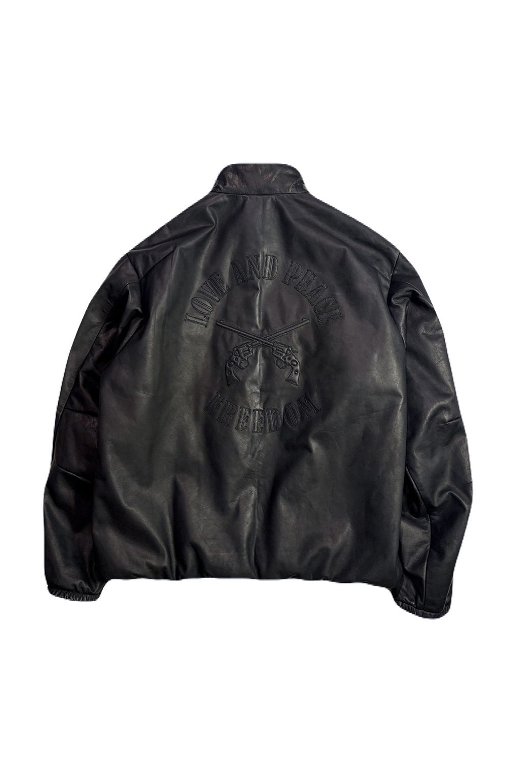 COW LEATHER ZIP JKT / カウレザー ジップ ジャケット スタンドカラージャケット