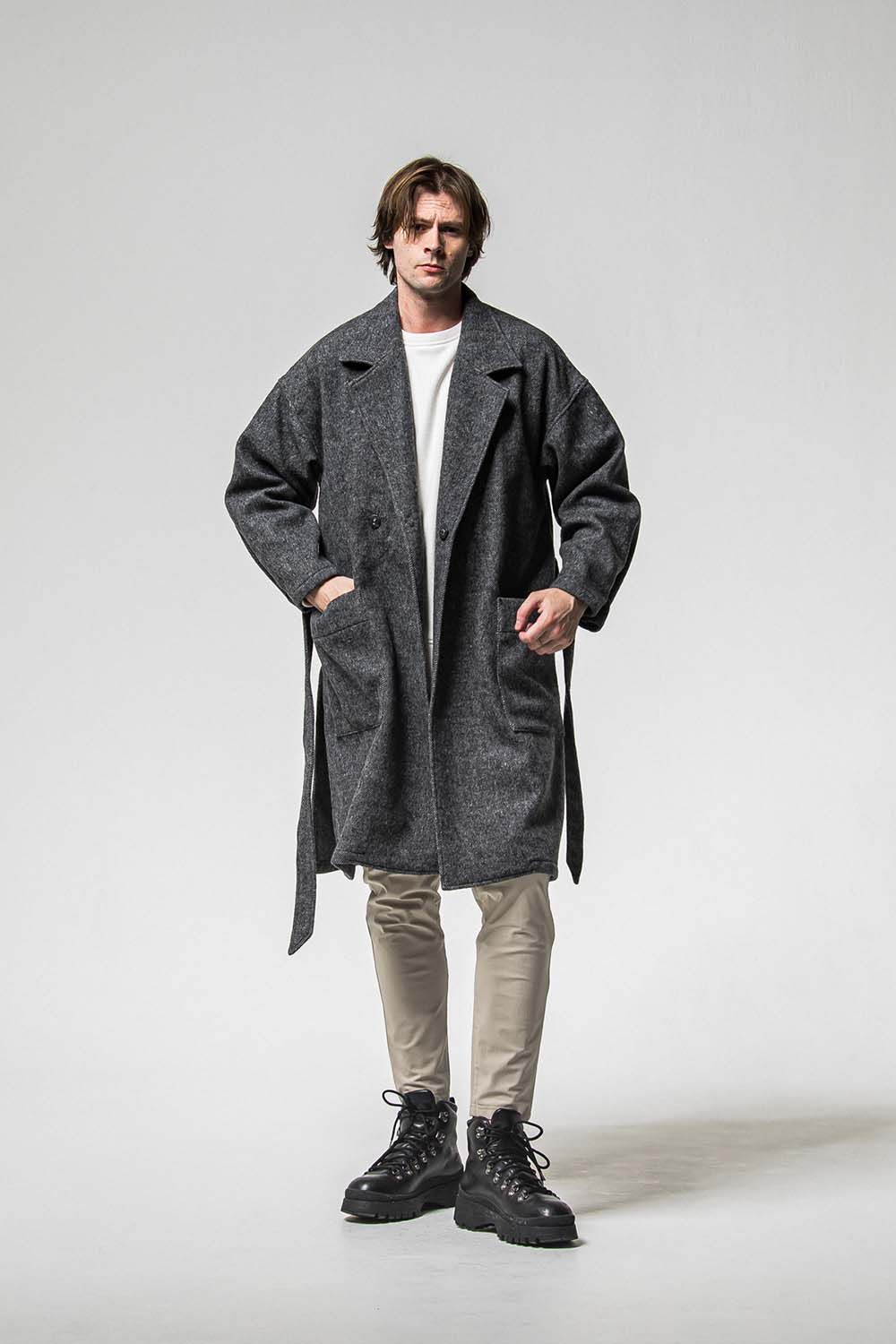 GOWN OVER COAT / オーバーサイズ ガウン コート