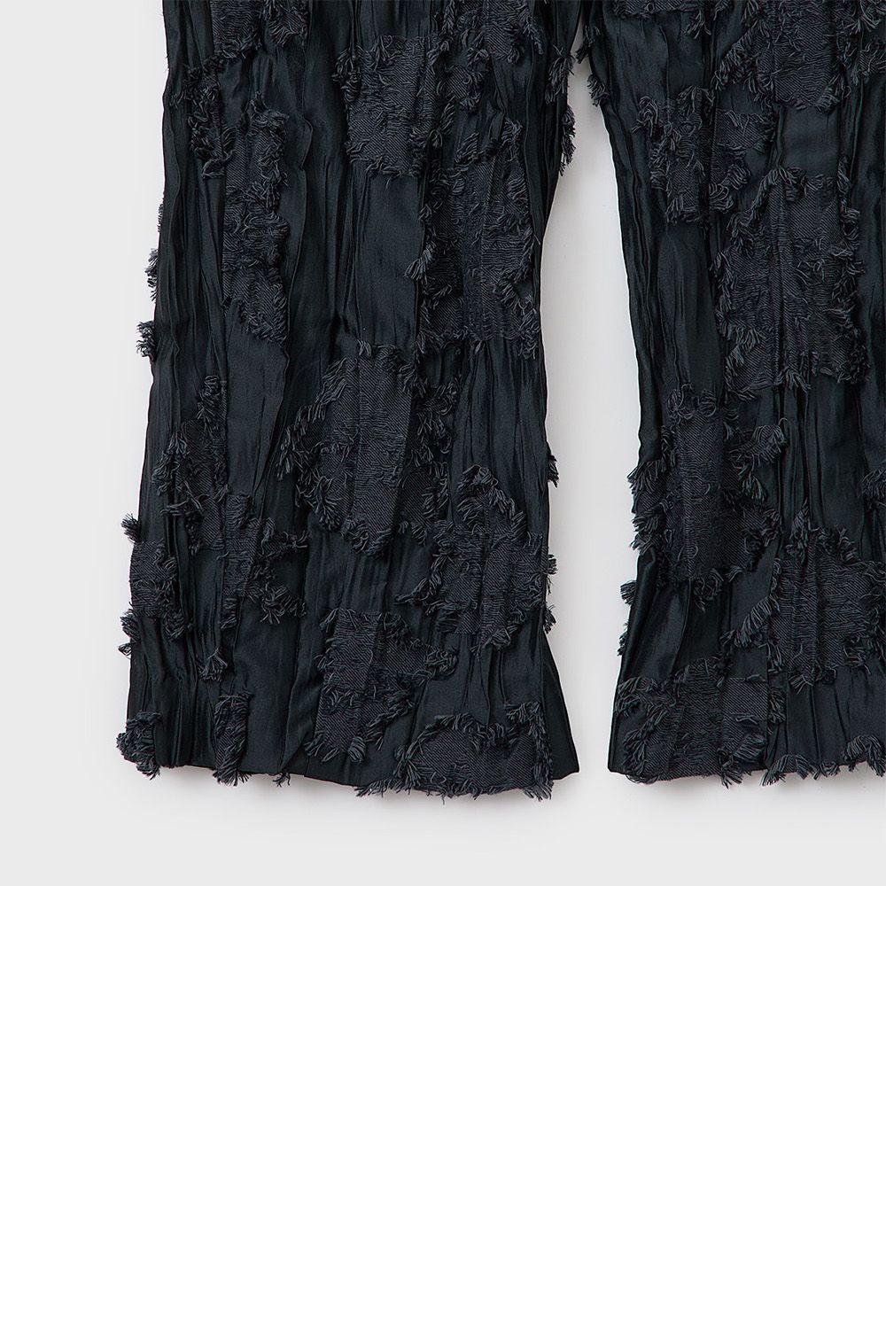 Pleats cut jacquard trousers / プリーツ カットジャガード トラウザーズ