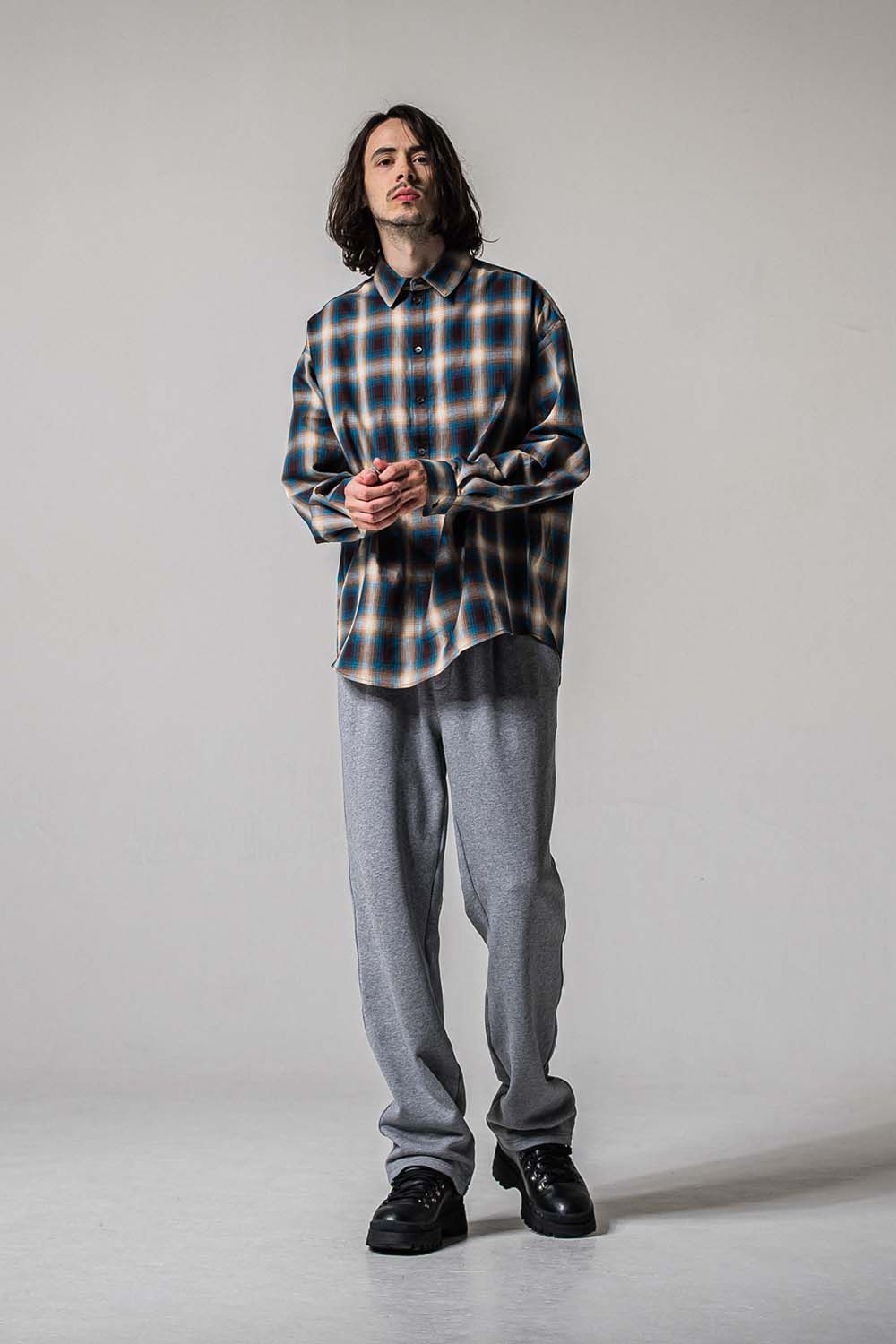 HF URAKE WIDE TUCK PANTS / 裏毛 ワイドタックパンツ