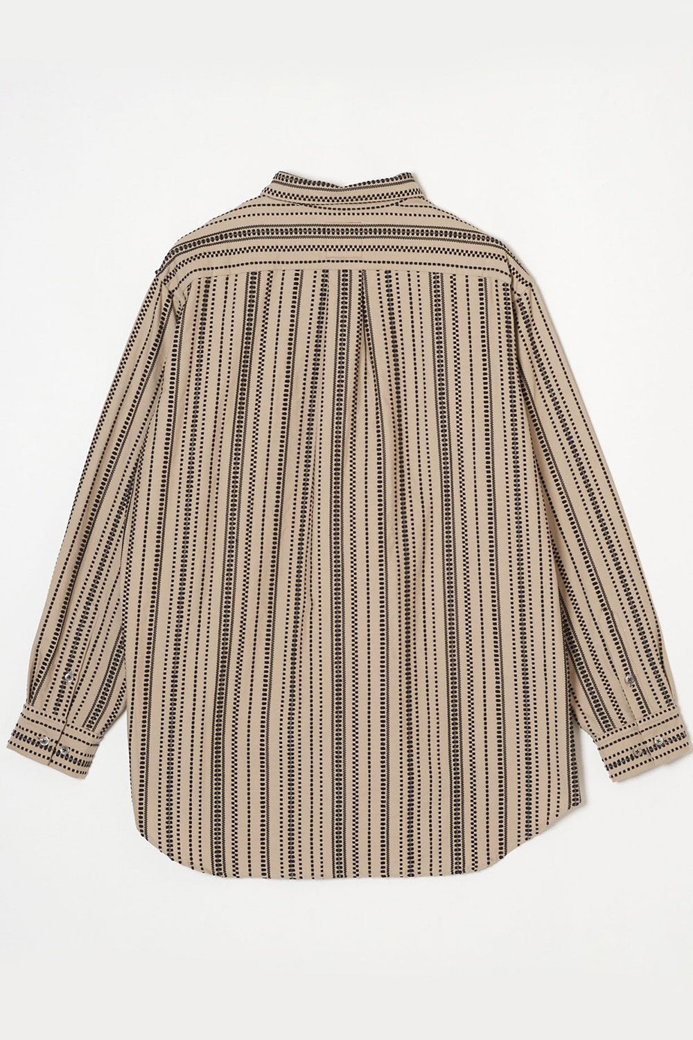 Dobby stripe asymmetry SH  / ドビー ストライプ アシンメトリー シャツ