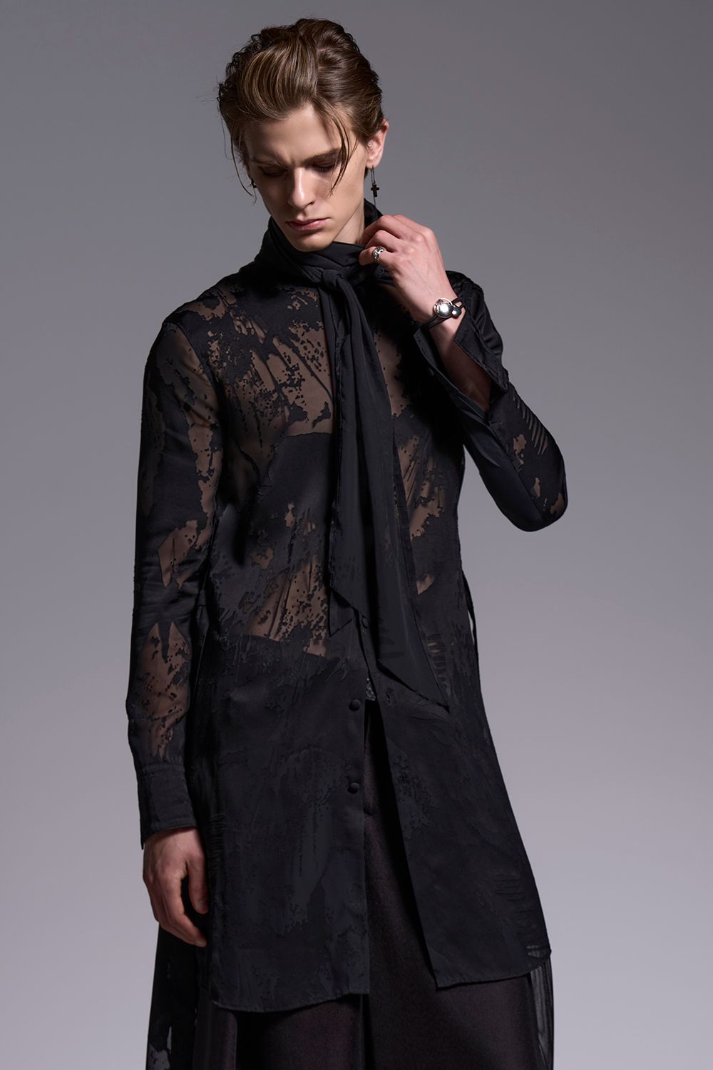 Shadow Butterfly Opal Stole Flare Shirt / シャドウバタフライ オパール ストールフレアシャツ