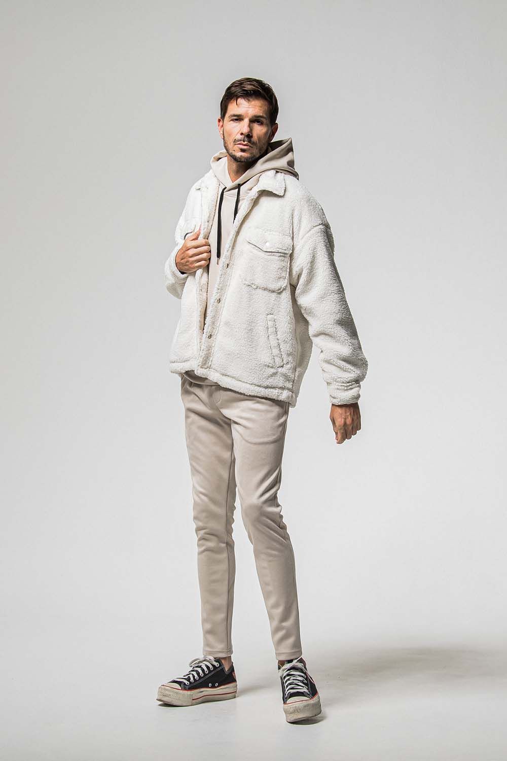 CHRIS EASY SUEDE TUCK PANTS / クリス イージー スウェード タックパンツ