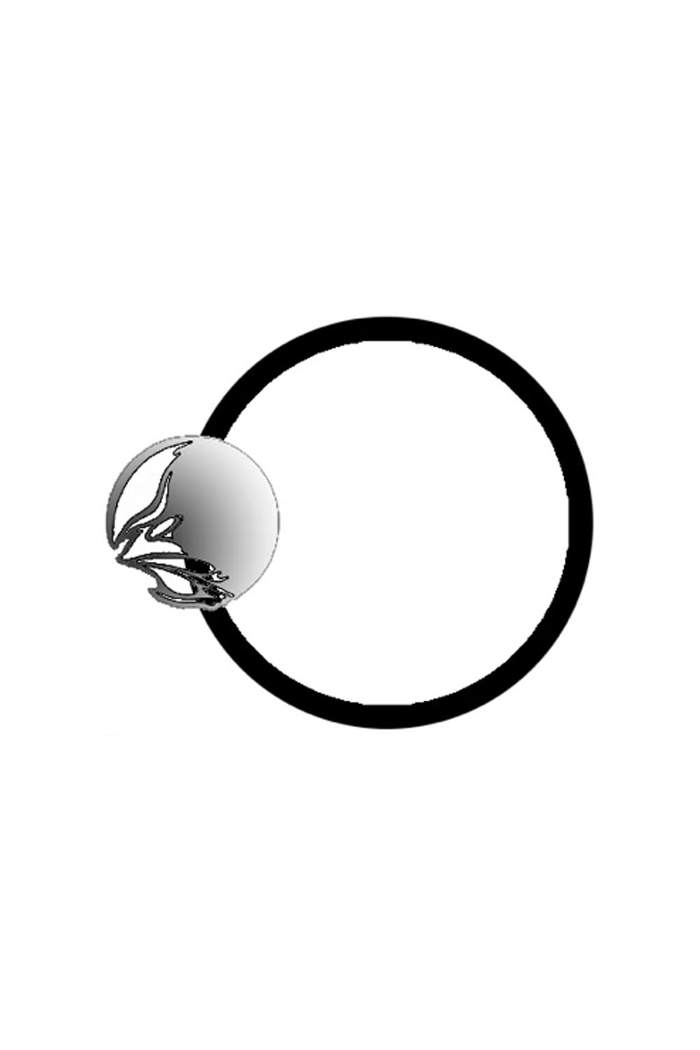 Silver925 25mm Conch Hair Gomme