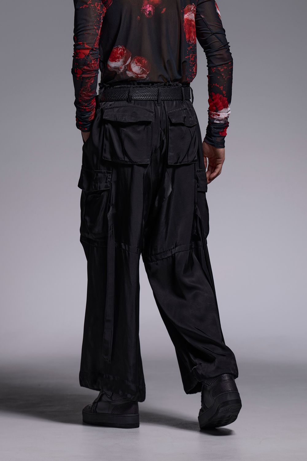 Satin Cargo Pants / サテン カーゴパンツ