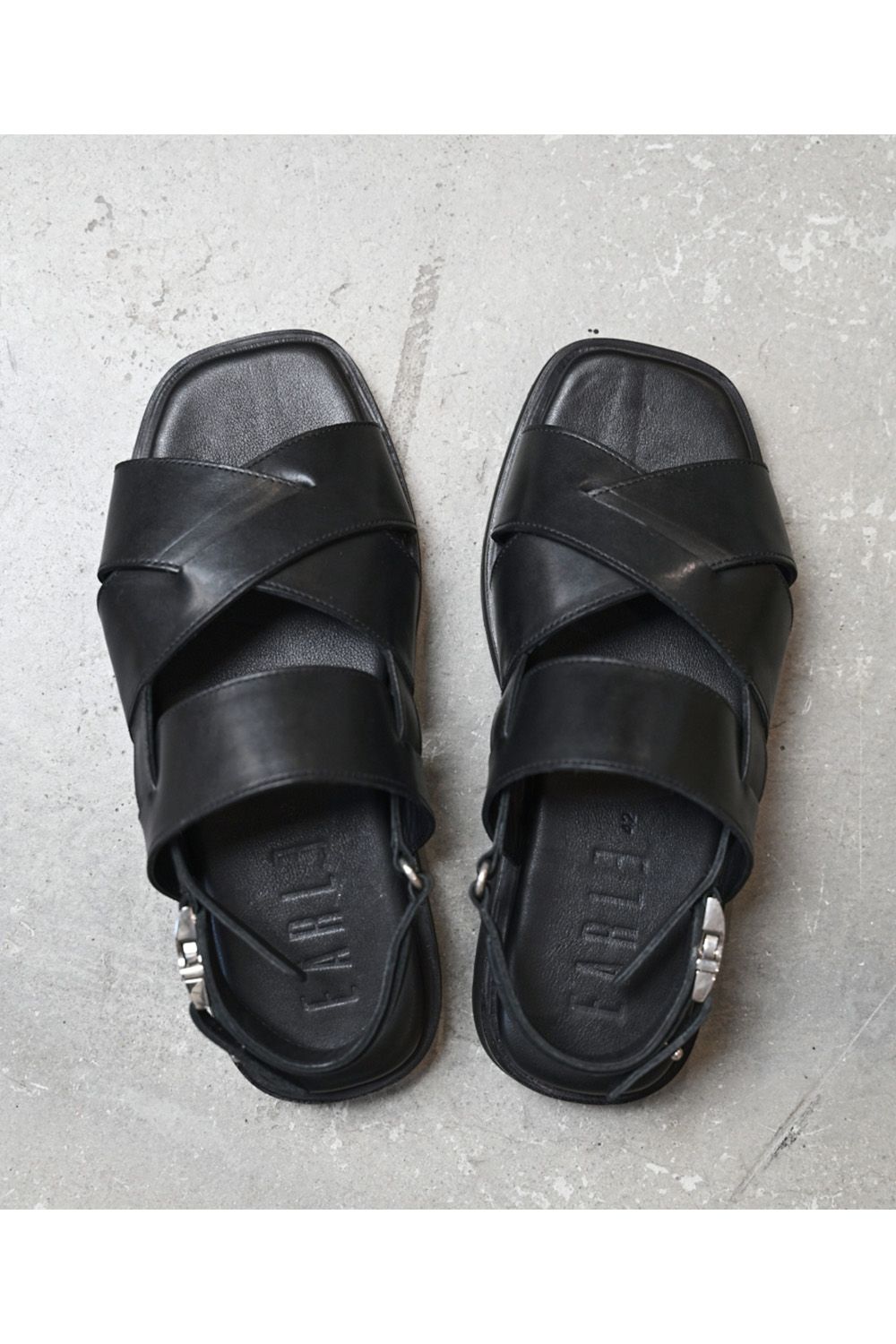 Band & SR buckle sandals / バンド アンド サイドリリースバックル レザー  サンダル