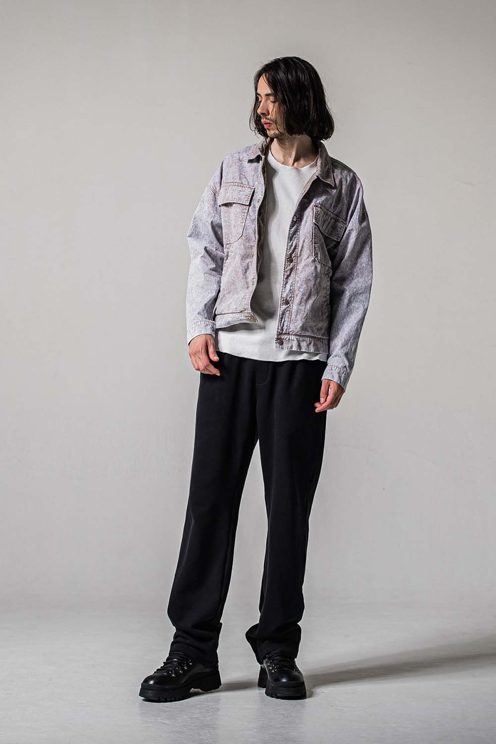 AZE WIDE TUCK PANTS / 畔編み ワイドタックパンツ