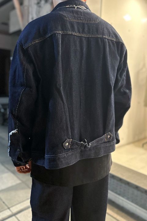 meagratia Loose twist yarn denim Style