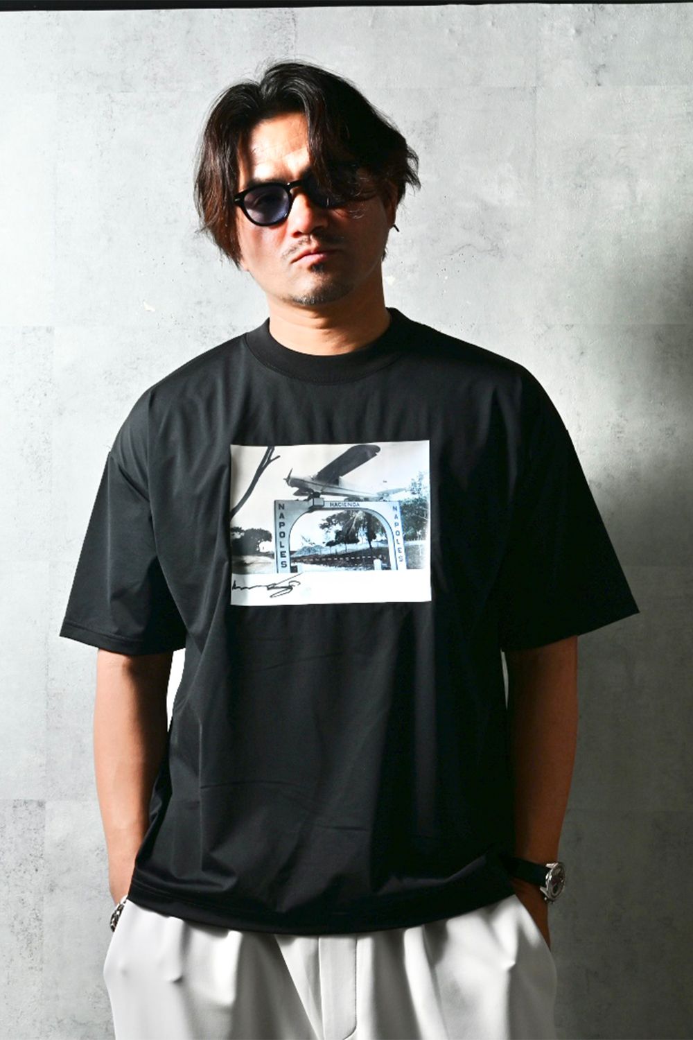 heli overnylon T / ナイロン オーバーサイズTシャツ