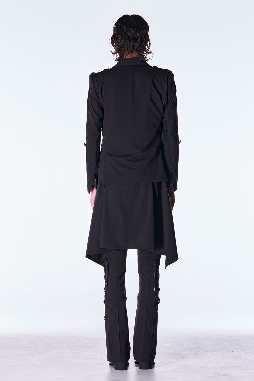 PE Gabardine Short Goth Jacket / ポリエステル ギャバジン ショート ゴス ジャケット