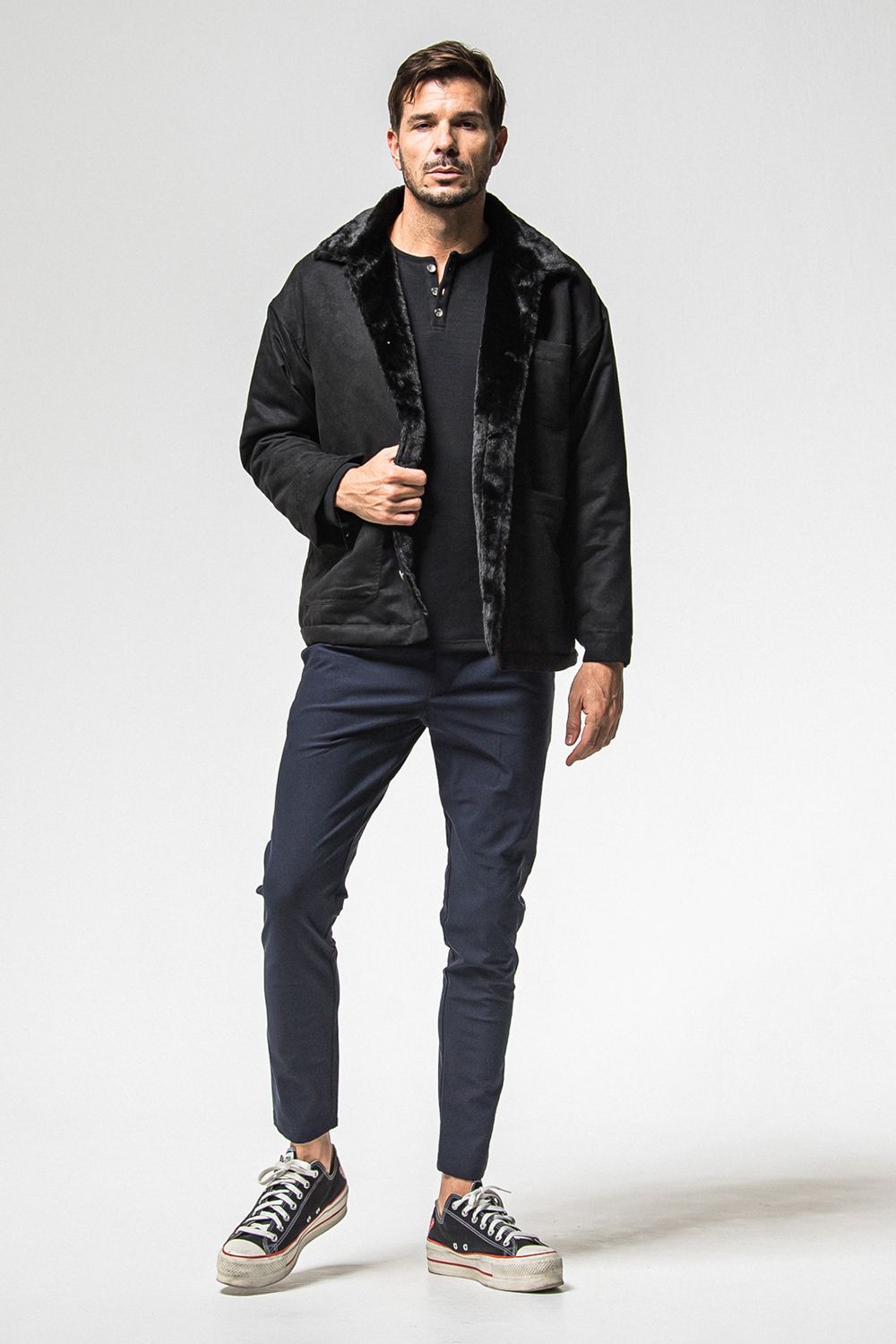 SUEDE FUR COVER ALL / スウェード ファー カバーオール