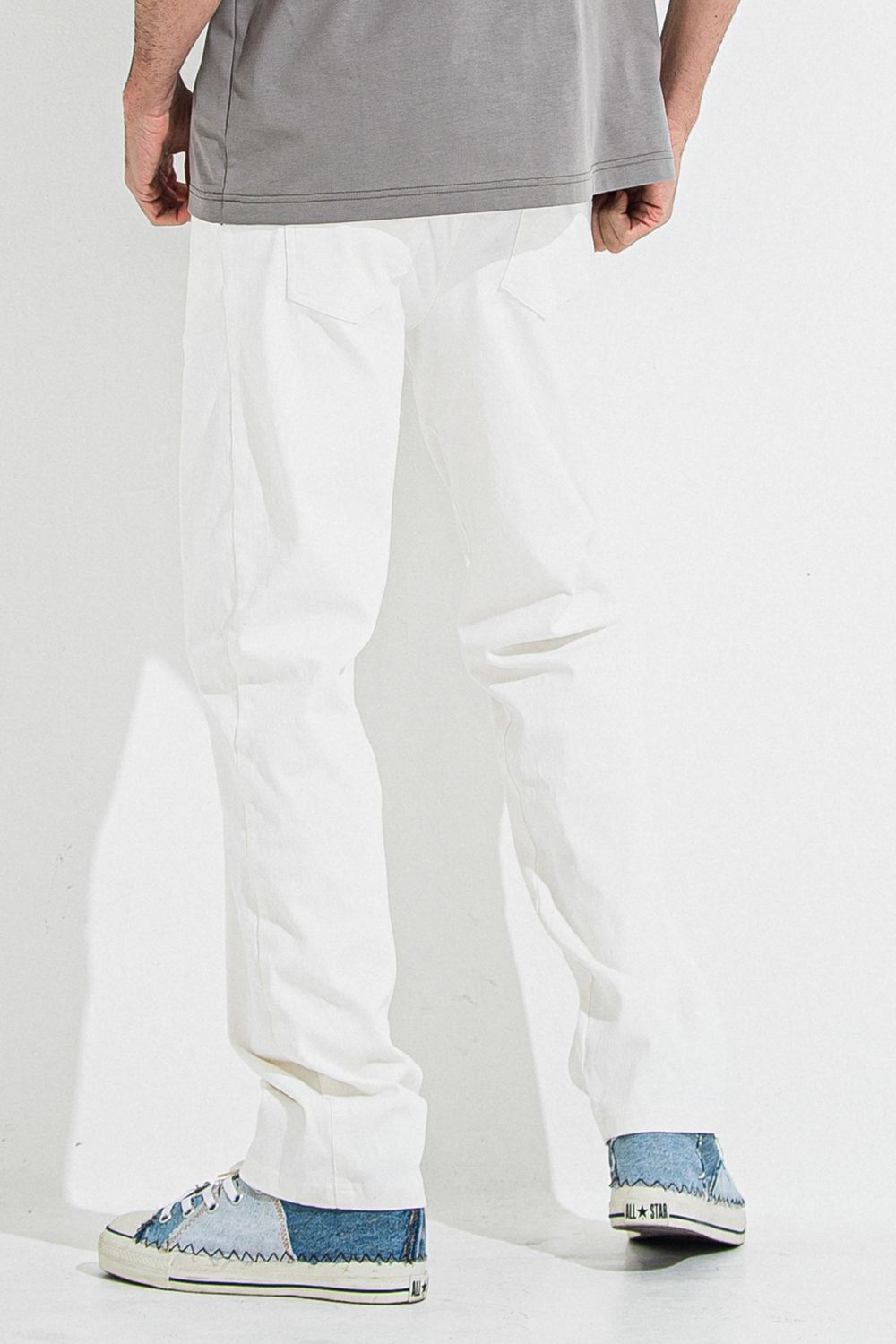 DENIM JERSEY WIDE PT / デニム ジャージ ワイド パンツ