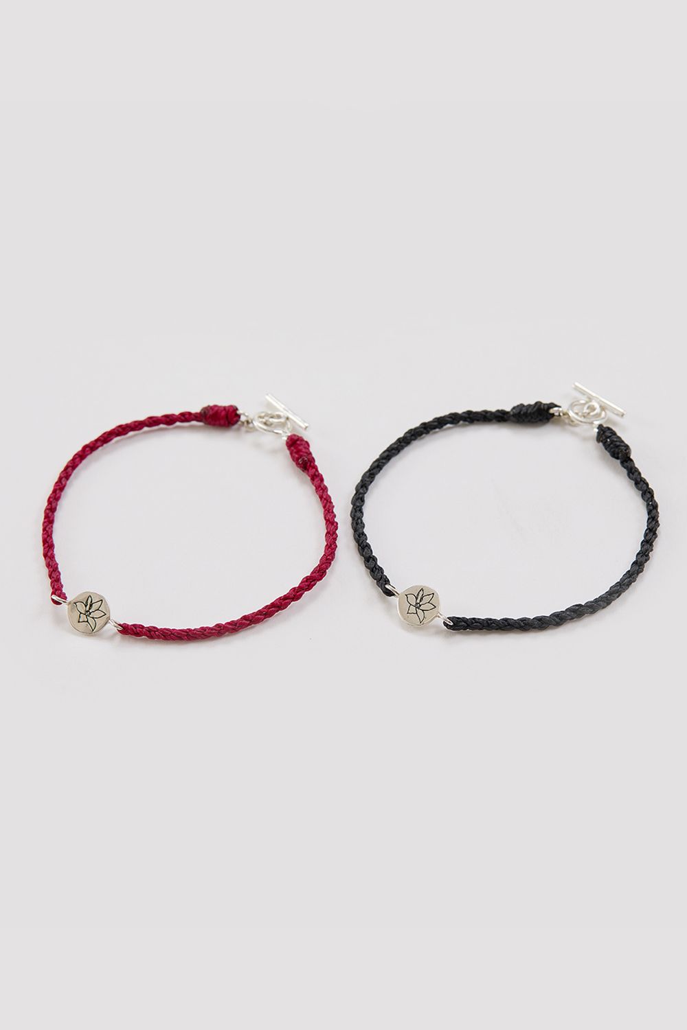 【fruct】Flower plate rope bracelet / フラワー プレート ロープ ブレスレット