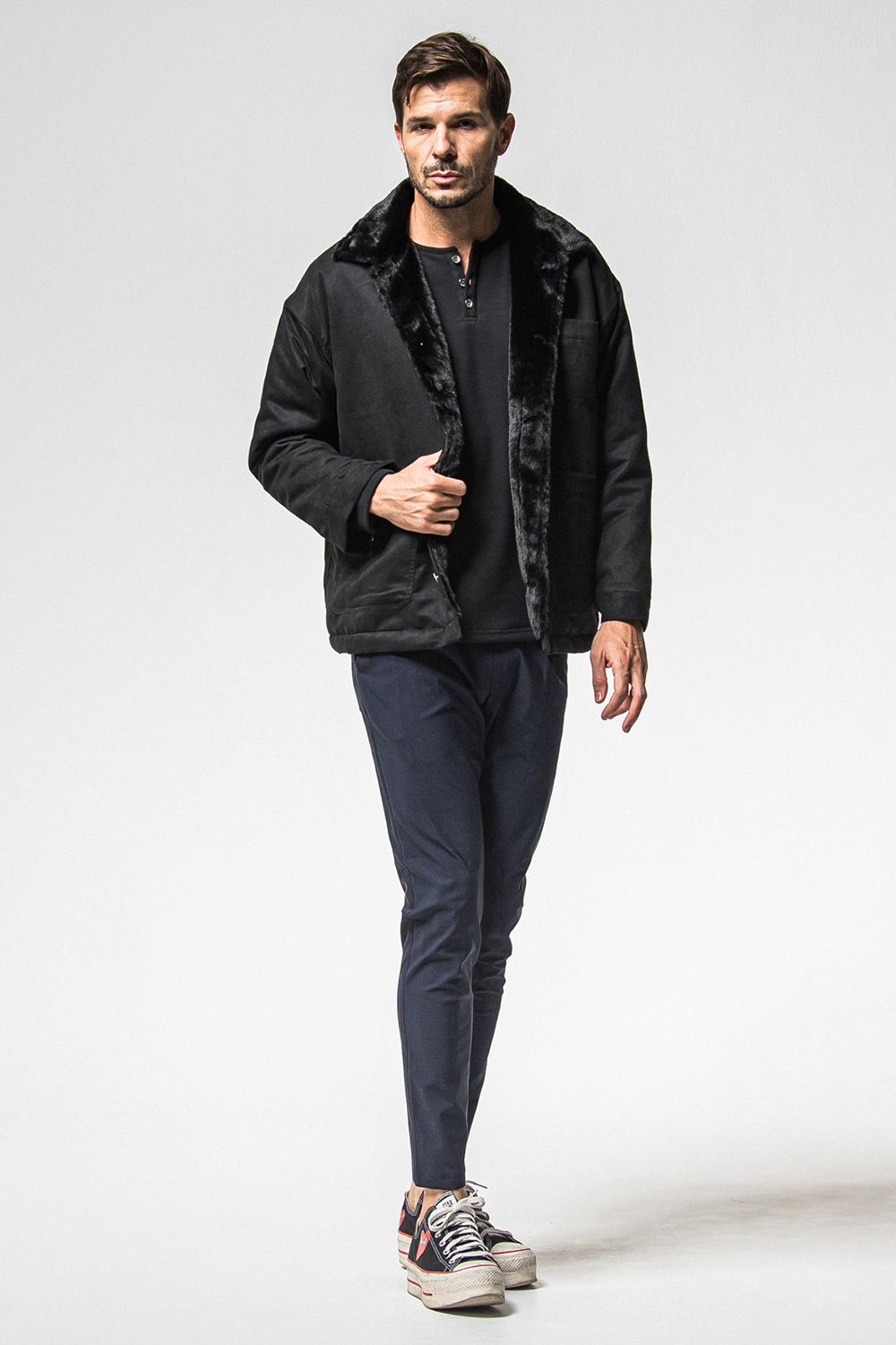 SUEDE FUR COVER ALL / スウェード ファー カバーオール